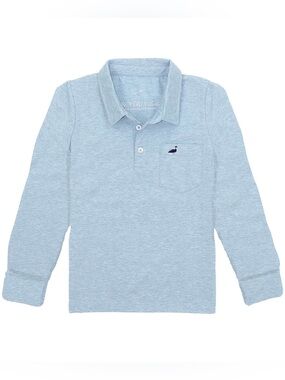 Properly Tied Boys Harrison Long-Sleeve Pocket Polo Shirt - Youth Small (8)